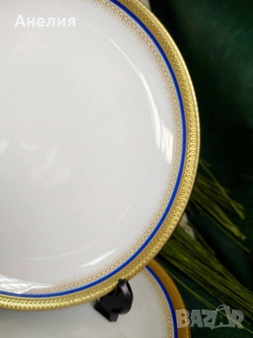 Wunsiedel Bavaria кобалт и злато , снимка 15 - Чинии - 53300160