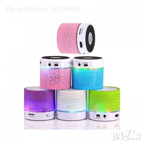  колонка за телефон с радио и LED светлина, снимка 2 - Bluetooth тонколони - 40111967