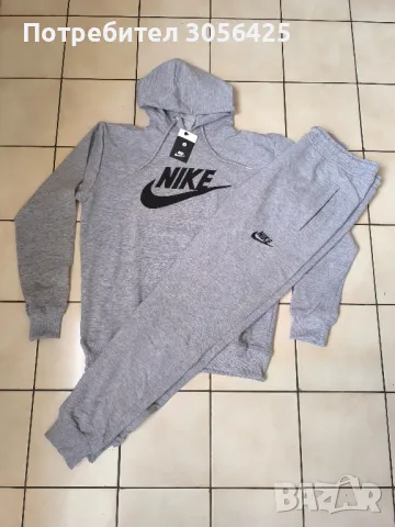 Сив  спортен екип от памук , снимка 4 - Спортни дрехи, екипи - 38266759