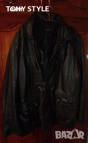 Ново Мъжко Зимно Яке Изцяло от Естествена Кожа XL, снимка 3 - Якета - 51696865