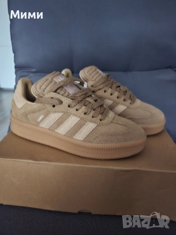 Бежови велурени маратонки Adidas Samba 38н.