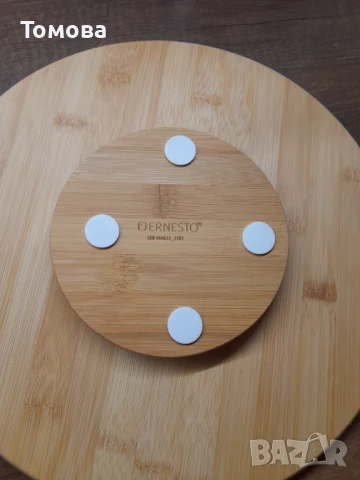 Въртящо се дървено плато за разядки и мезета, снимка 3 - Аксесоари за кухня - 50696794