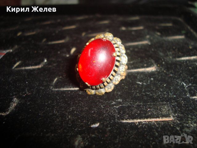 СТАРИНЕН БРОНЗОВ ФЛОРАЛЕН ПРЪСТЕН МНОГО КРАСИВА РЪЧНА МАЙСТОРСКА ИЗРАБОТКА 19854, снимка 14 - Антикварни и старинни предмети - 33050301