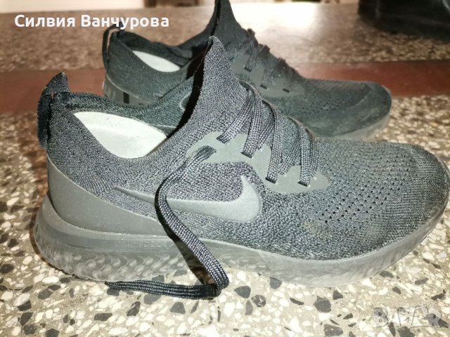 Nike Epic React Flyknit Triple Black , снимка 1 - Маратонки - 38694698