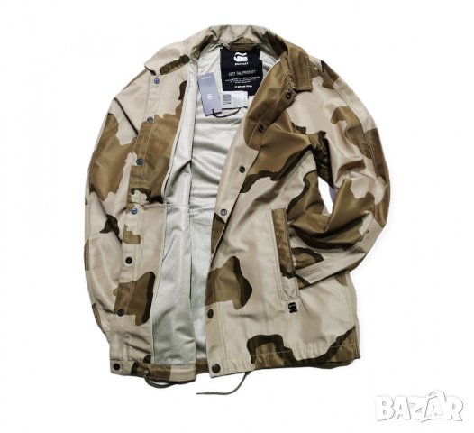 Ново и Намалено! G-Star Jacket Hedrove Coach All Over Camo Print Мъжко Яке, снимка 9 - Якета - 37695844