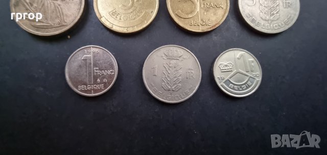 Монети. Белгия. Белгийски франк . 7 бр , снимка 3 - Нумизматика и бонистика - 37772854