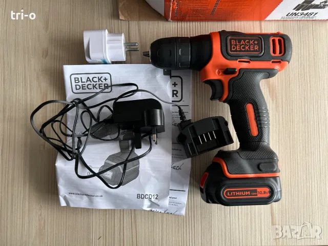 Винтоверт Black & Decker BDCDD12-GB 10.8V, снимка 2 - Винтоверти - 49431205