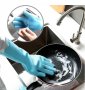 Магически силиконови ръкавици за миене на съдове Magic Brush, снимка 6