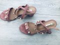 Розови сандали с перли, снимка 2