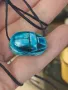 Колие ръчна изработка тюркоаз скарабей  разпродажба , снимка 1