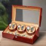 Кутия за навиване на часовници навиваща витрина watch winder, снимка 8