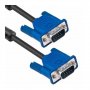 D-SUB 15 pin VGA Кабел 1.5 Mетра с Магнитен Феритен Филтър Предотвратяващ Смущенията в Двете Посоки, снимка 1