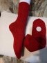 Ръчно плетени дамски чорапи размер 37, снимка 1 - Дамски чорапи - 39639793