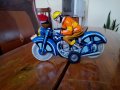 Стара играчка мотор,моторист, снимка 1 - Антикварни и старинни предмети - 27571490