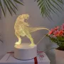 Холограмна 3D LED лампа - Динозавър, снимка 4