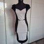 Рокля в черно и бяло по тялото Maiocci, снимка 3