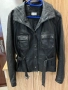 Дамско кожено яке Motivi черно като ново, снимка 1