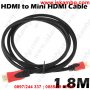 Кабел HDMI - HDMI mini - 1.5m - Черен, снимка 6