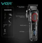 Професионална машинка за подстригване VGR V-016 – Метален корпус, BLDC мотор, дълга, снимка 2