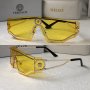 Versace 2023 дамски мъжки слънчеви очила маска 7 цвята черни кафяви прочрачни жълти розови сини , снимка 1 - Слънчеви и диоптрични очила - 40790179