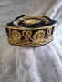 Ритуална кадифена шапка,тюбитейка със сърма, снимка 1 - Антикварни и старинни предмети - 43593670