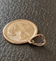 Красив златен медальон зодия Дева, снимка 2
