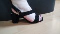 Черни дамски сандали, снимка 2