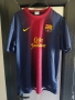 ОРИГИНАЛНА Футболна фланелка Barcelona Home 2012 L Футболна фланелка Nike Mens, снимка 1