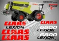 CLAAS Lexion 580 TT стикери надписи, снимка 15