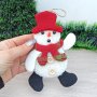 3392 Коледна фигура за окачване Снежко с червена шапка, 16 см, снимка 2