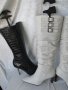 КАТО НОВИ дамски 36 - 37 кожени ботуши- бели,естествена кожа, made in BRAZIL, снимка 7