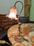 Превъзходна антикварна френска бронзова нощна лампа , снимка 1 - Антикварни и старинни предмети - 43365826
