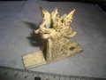 СТАРА ТРАДИЦИОННА ФОЛКЛОРНА ОЛОВНА СТАТУЕТКА - ПОСТАВКА Тайланд с ПОЗЛАТА и ЕМАЙЛ-ПАСТА 30949, снимка 10