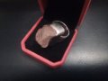 Уникати!!Огромен авторски  сребърен пръстен 26 грама с друза  розов кварц , снимка 8