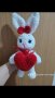 Плюшена играчка, ръчно изработена, плетена, подарък за Свети Валентин , снимка 1 - Декорация за дома - 43975999