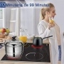 Последна бройка! Cooksir CSC-D46001-BB – Стъклокерамичен плот за вграждане с 4 зони, 60 см, снимка 4