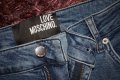 Love Moschino logo print straight-leg jeans Sz 31, снимка 4