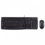 Клавиатура + Мишка Logitech Desktop MK120  черна, SS300651, снимка 1 - Клавиатури и мишки - 38920927