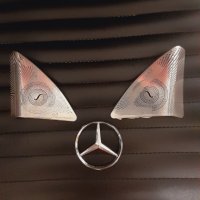 Хромни решетки (ТОНКОЛОНИ) за Mercedes C class, снимка 7 - Аксесоари и консумативи - 37154658