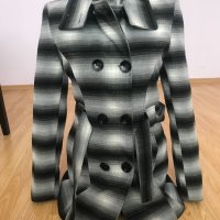 Дамско сиво палто, снимка 2 - Палта, манта - 33122971