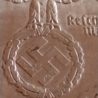 Сребърна монета 2 райхсмарки 1939г. Нацистка Германия Трети Райх с СХВАСТИКА за КОЛЕКЦИЯ 42048, снимка 7 - Нумизматика и бонистика - 43798712