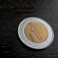 Монета - Мексико - 1 песо | 1997г., снимка 1 - Нумизматика и бонистика - 32807642