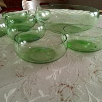 Зелен стъклен сервиз, снимка 5 - Сервизи - 43368170