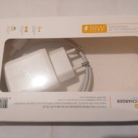  Бързо зарядно устройство Powerway Qct30 18W Type-C 3.0A + кабел , снимка 3 - Huawei - 39245502