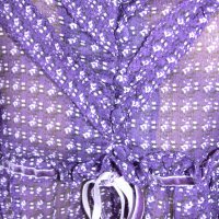 Копринена блузка в лилаво, снимка 4 - Ризи - 26609502