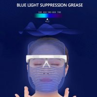 Козметична LED маска за фотодинамична терапия (бръчки, акне, пори), снимка 8 - Козметични уреди - 26285486