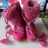 Детски ботуши апрески розови за момиче зимни боти момичешки, снимка 4 - Детски боти и ботуши - 40329036