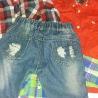 Сет дънки и риза, снимка 3 - Детски комплекти - 27124343