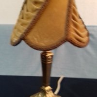 Изящна нощна лампа от бронз-височина 37 см, снимка 6 - Антикварни и старинни предмети - 32498725