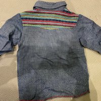 Нов пролетен комплект дънки с риза,12м, снимка 4 - Комплекти за бебе - 28520634